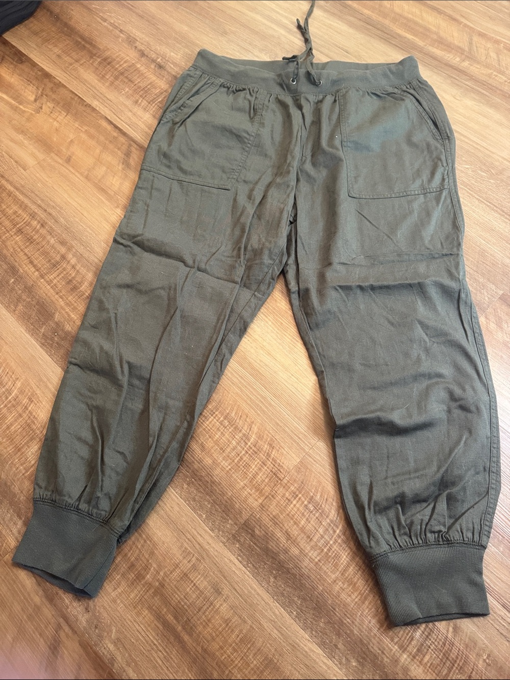 GAP Olive Drawstring Cargo Joggers